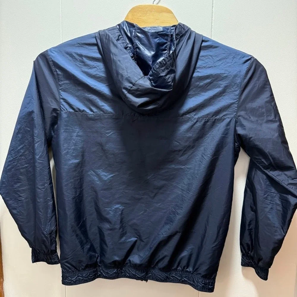Jordan Michigan Wolverines Windbreaker Jacket‎ Navy Blue Mens Size Medium